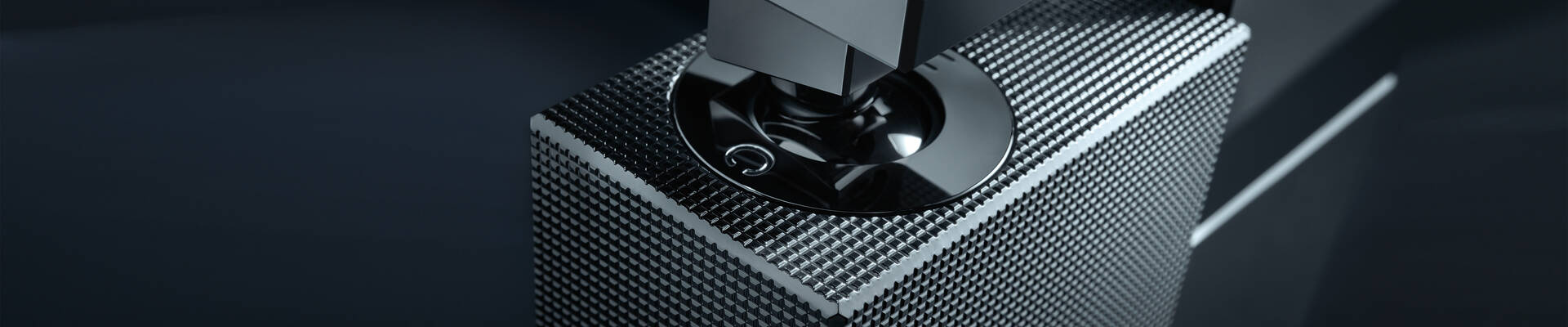 AXOR Citterio badkamerproducten in gepolijst, zwart chroom.