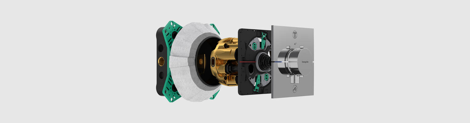 Osnovni komplet iBox universal 2 s gotovim kompletom ShowerSelect Comfort.