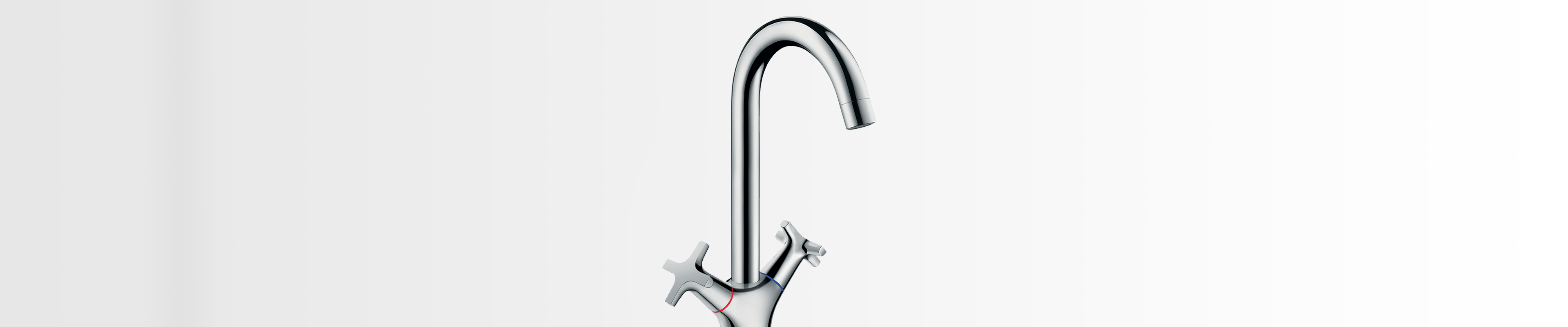 hansgrohe Logis M32: Blandebatteri for kjøkken med kryssgrep.