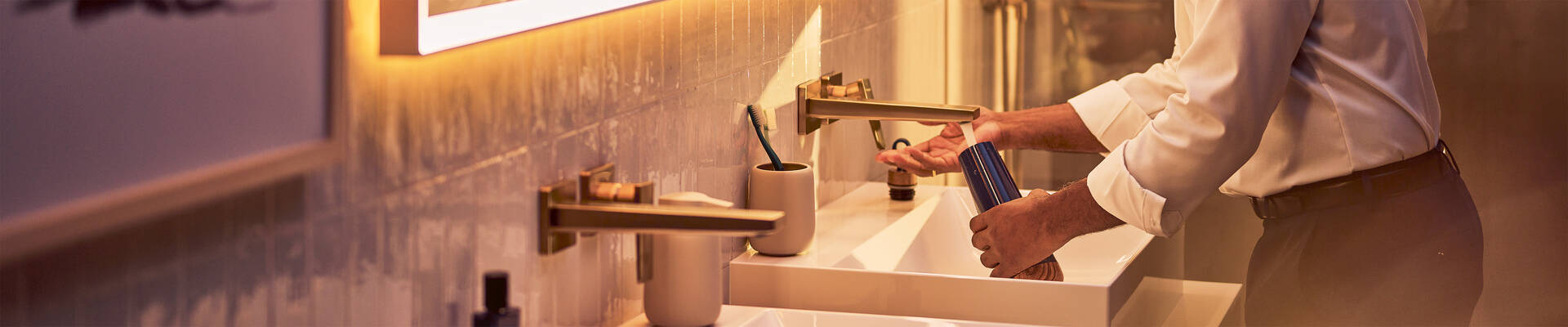 Hochwertige Waschtischarmaturen von hansgrohe.