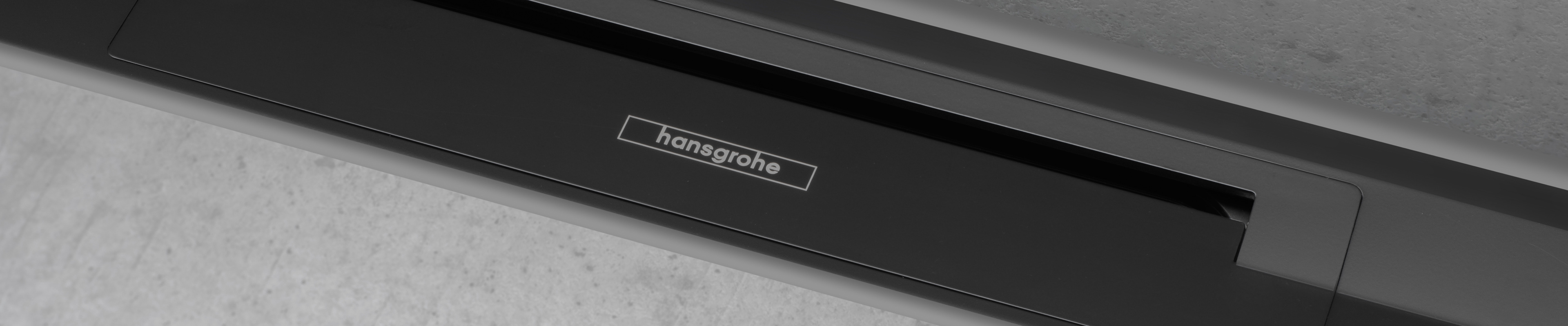 RainDrain Flex installed in Matte Black.