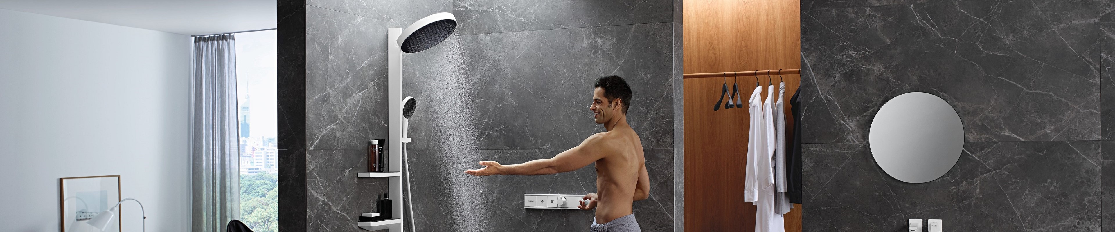Души hansgrohe для великолепных душевых процедур.