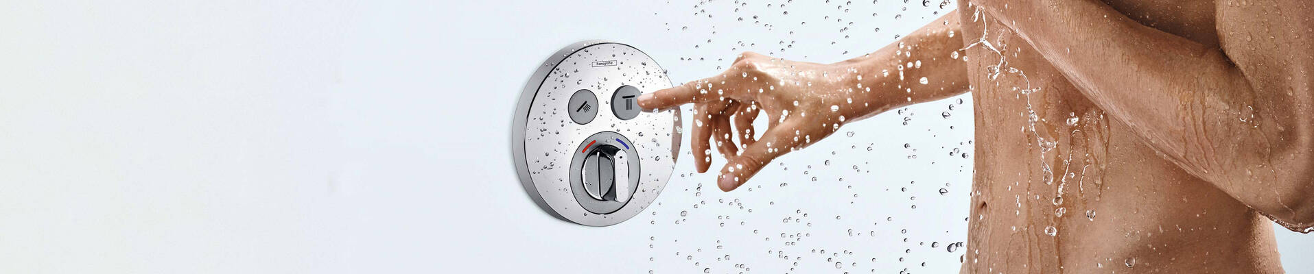 Showertap par hansgrohe avec Select-control. Showertap par hansgrohe avec Select-control.