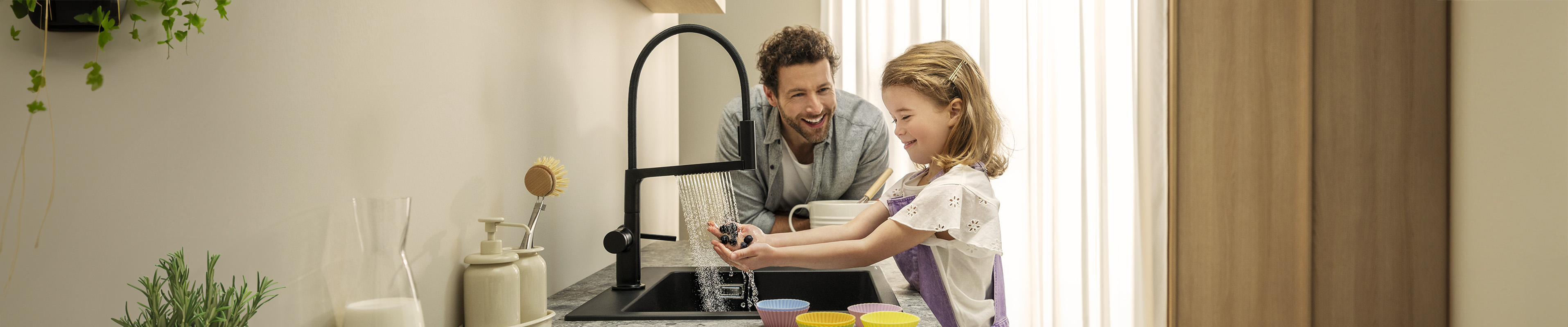 Product voor keuken met comfort en design van hansgrohe.