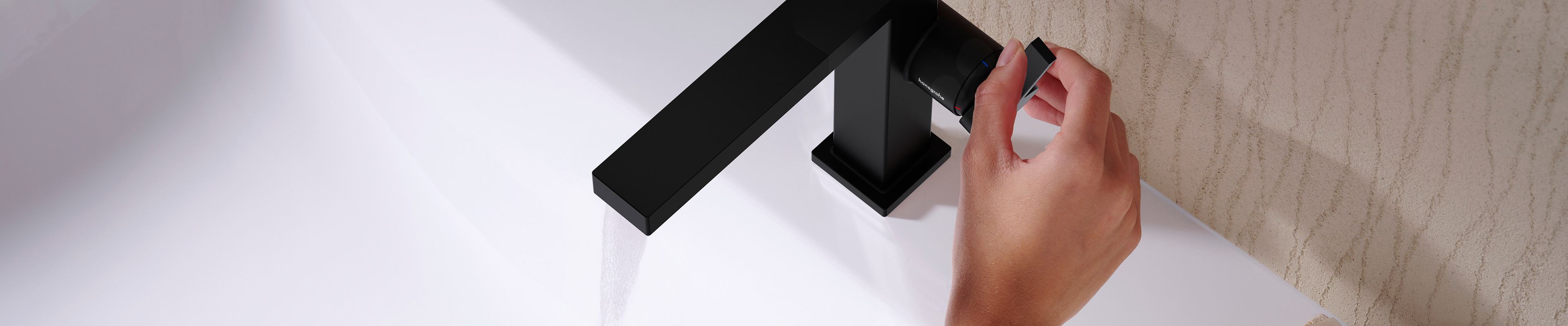 Wassersparende Tecturis Armatur mit innovativer Technologie.