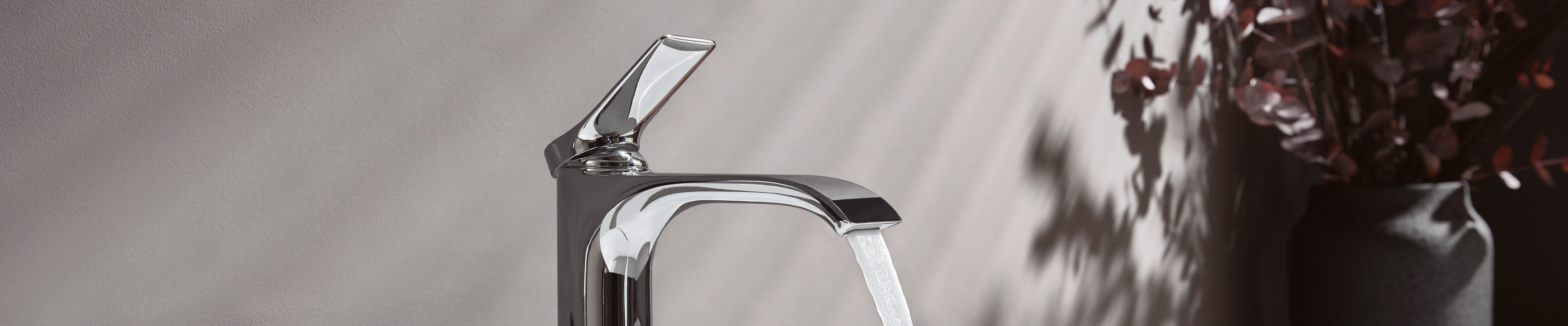 Modern Vivenis faucet on the sink.