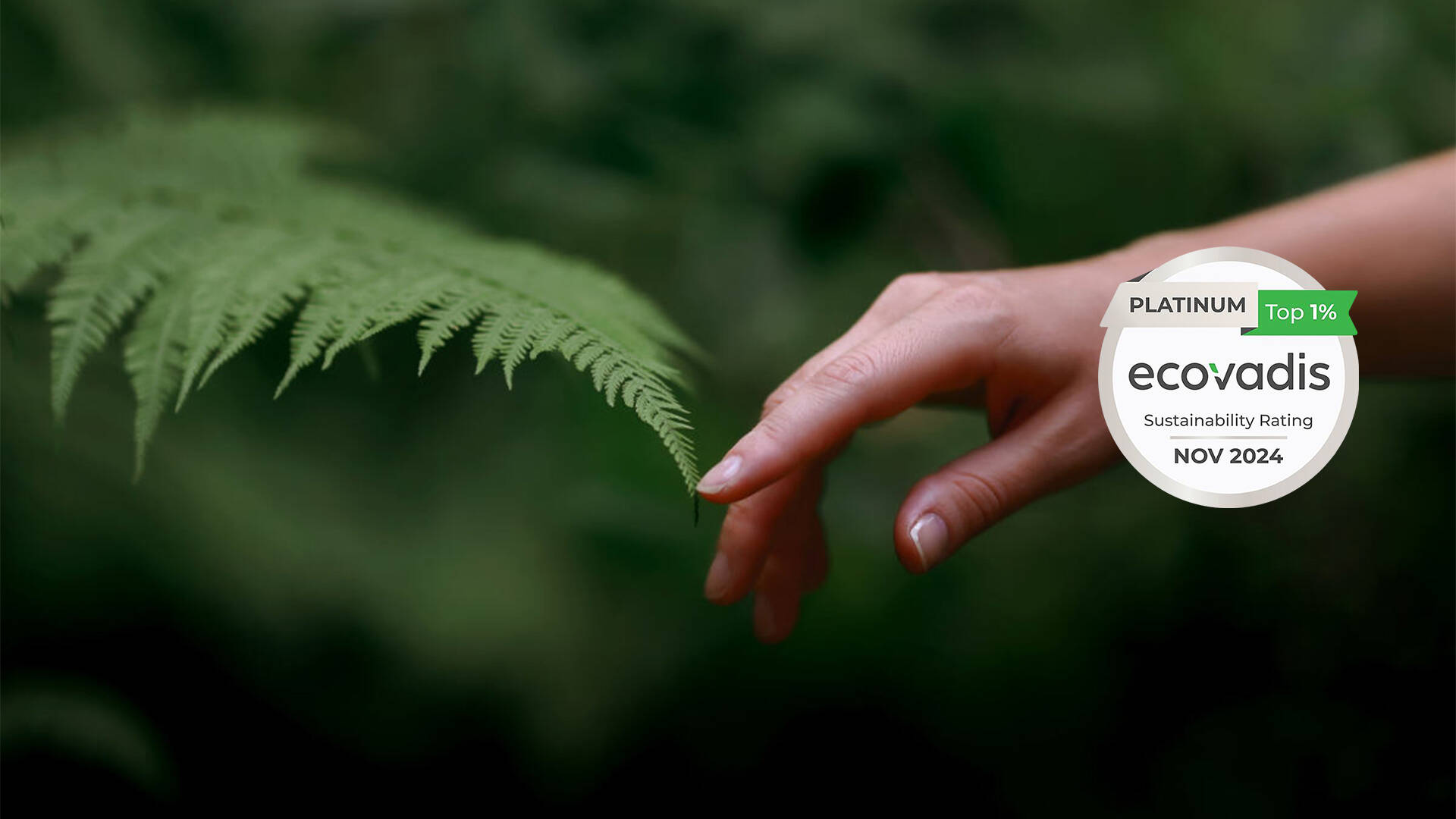 Platinum for excellent sustainability performance