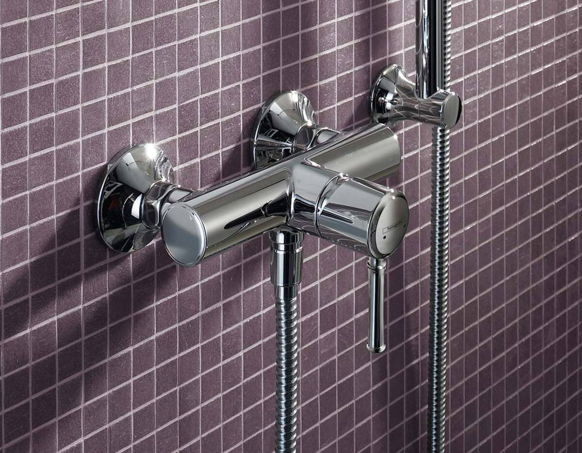 Termostato de ducha empotrado con dos llaves de paso - Shoerselect -  hansgrohe