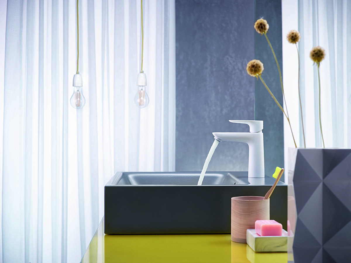 Talis E lavatory faucet by hansgrohe.