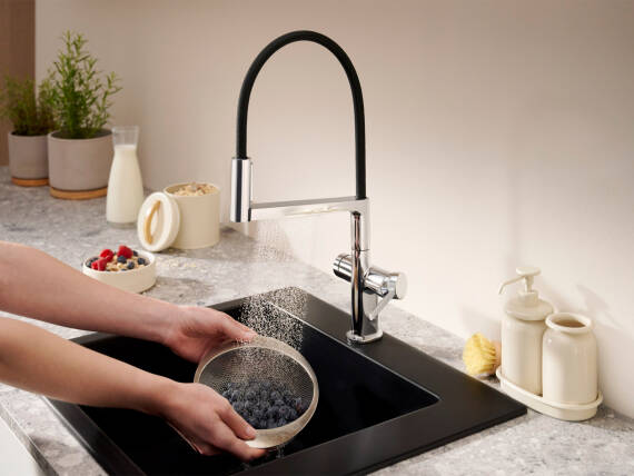 Küchenarmatur hansgrohe Talis Select M54 PowderSpray.