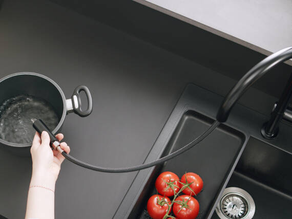 Arbejdsradius for udtræksarmatur med sBox