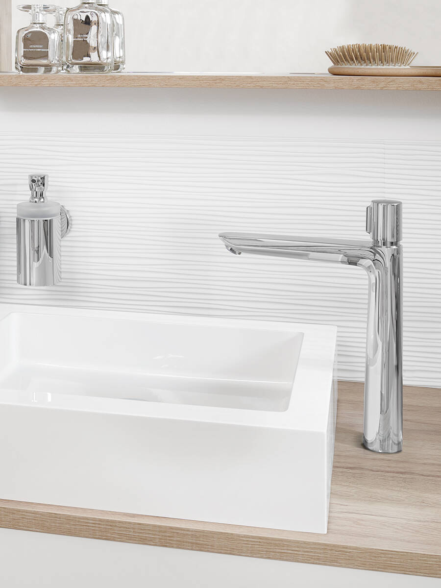 Make your bathroom more beautiful - Talis Select E Basin Mixer Homelike Roof Bathroom Ambiance 3x4