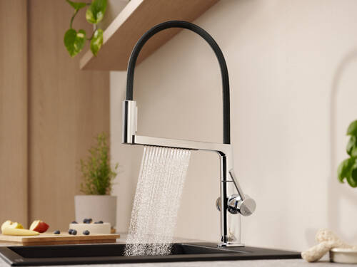 Mūsdienīgie hansgrohe virtuves jaucējkrāni.