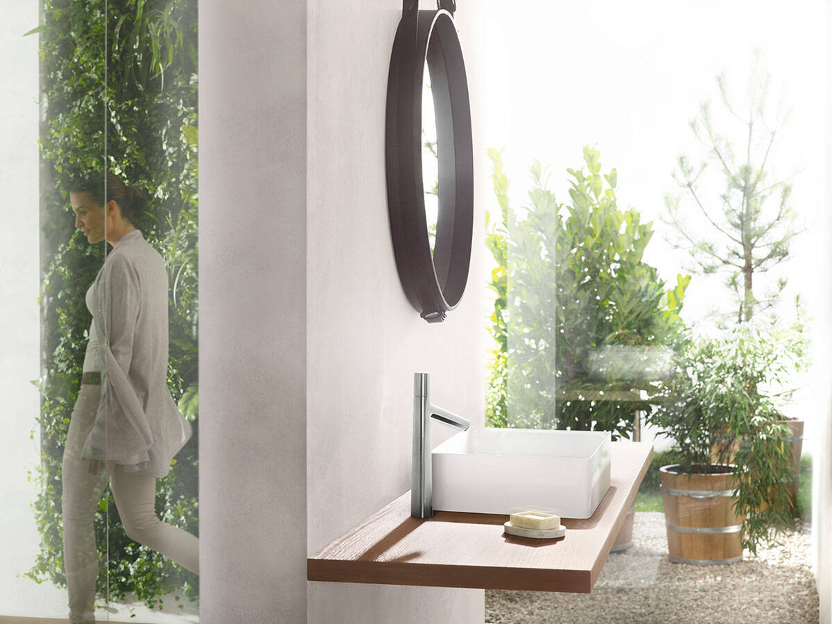 Hansgrohe talis E Robinet de lavabo 3 trous avec Bonde Noir mat