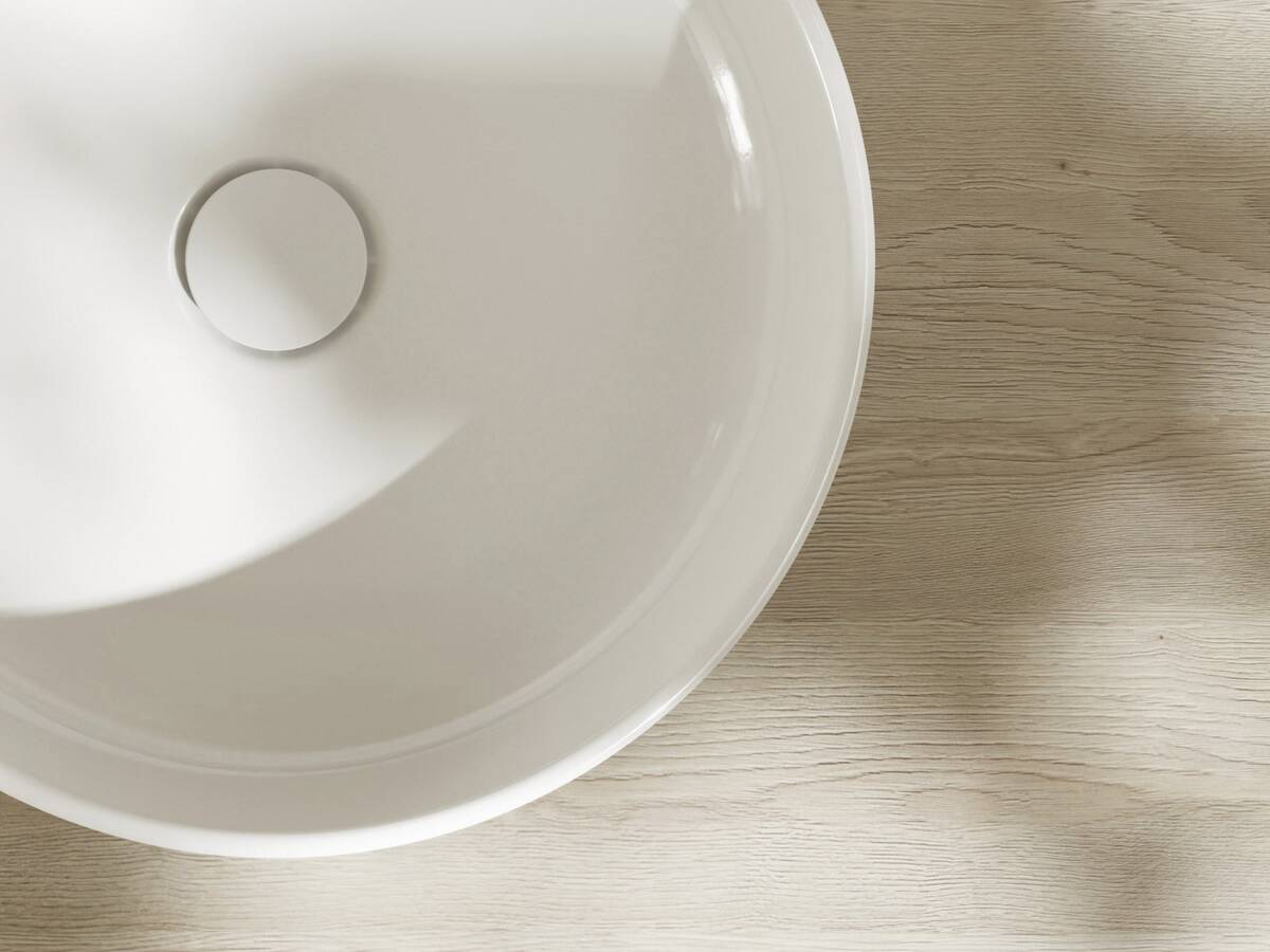 Rundes Xuniva Waschbecken. 