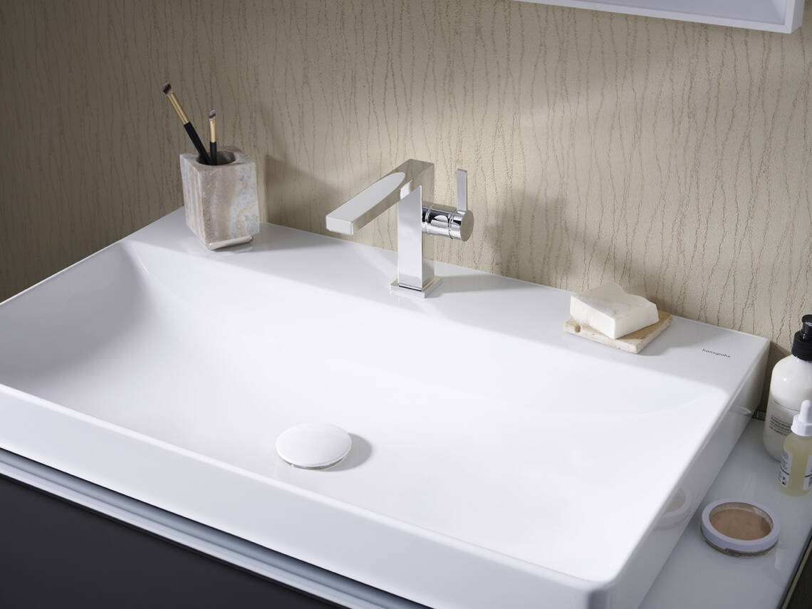 hansgrohe Lavabos: Xelu Q, Lavabo con repisa a la derecha 800/480