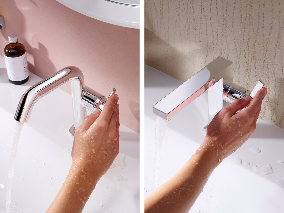 Tecturis faucets in two different designs.