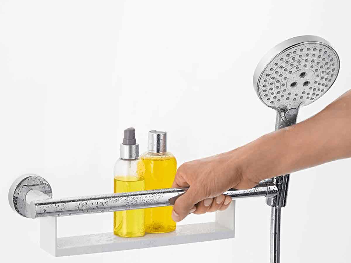 Support Douchette Hansgrohe Fixfit 300 et Raccord tuyau de douche Bla,  110,47 €