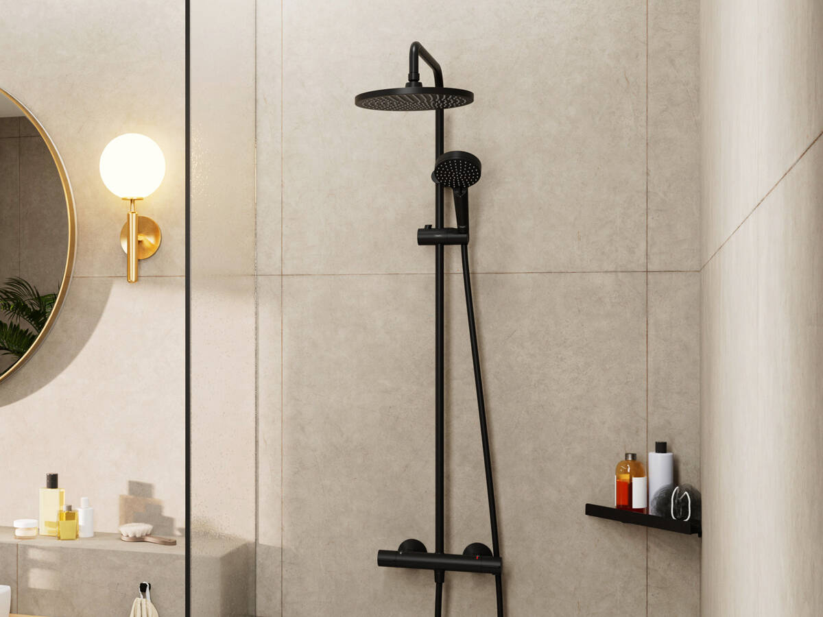 Vernis completes the bathroom