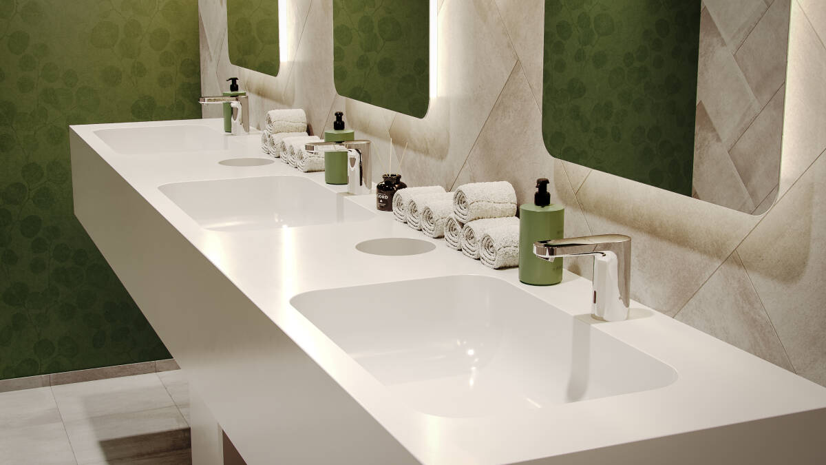 hansgrohe contactless basin taps offer beautiful designs.