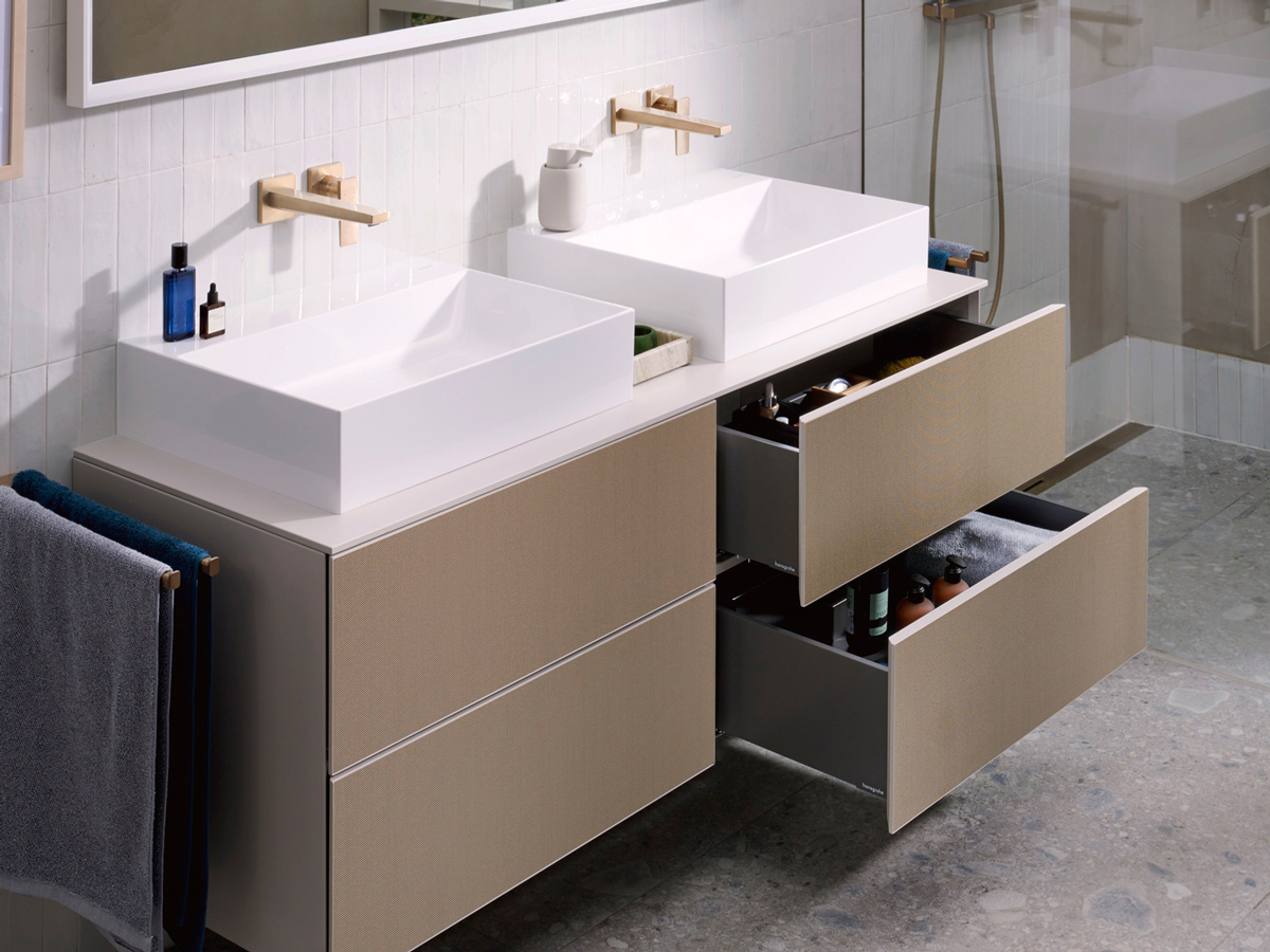 hansgrohe Furniture: Xevolos E, Vanity unit Slate Matt Grey 980 