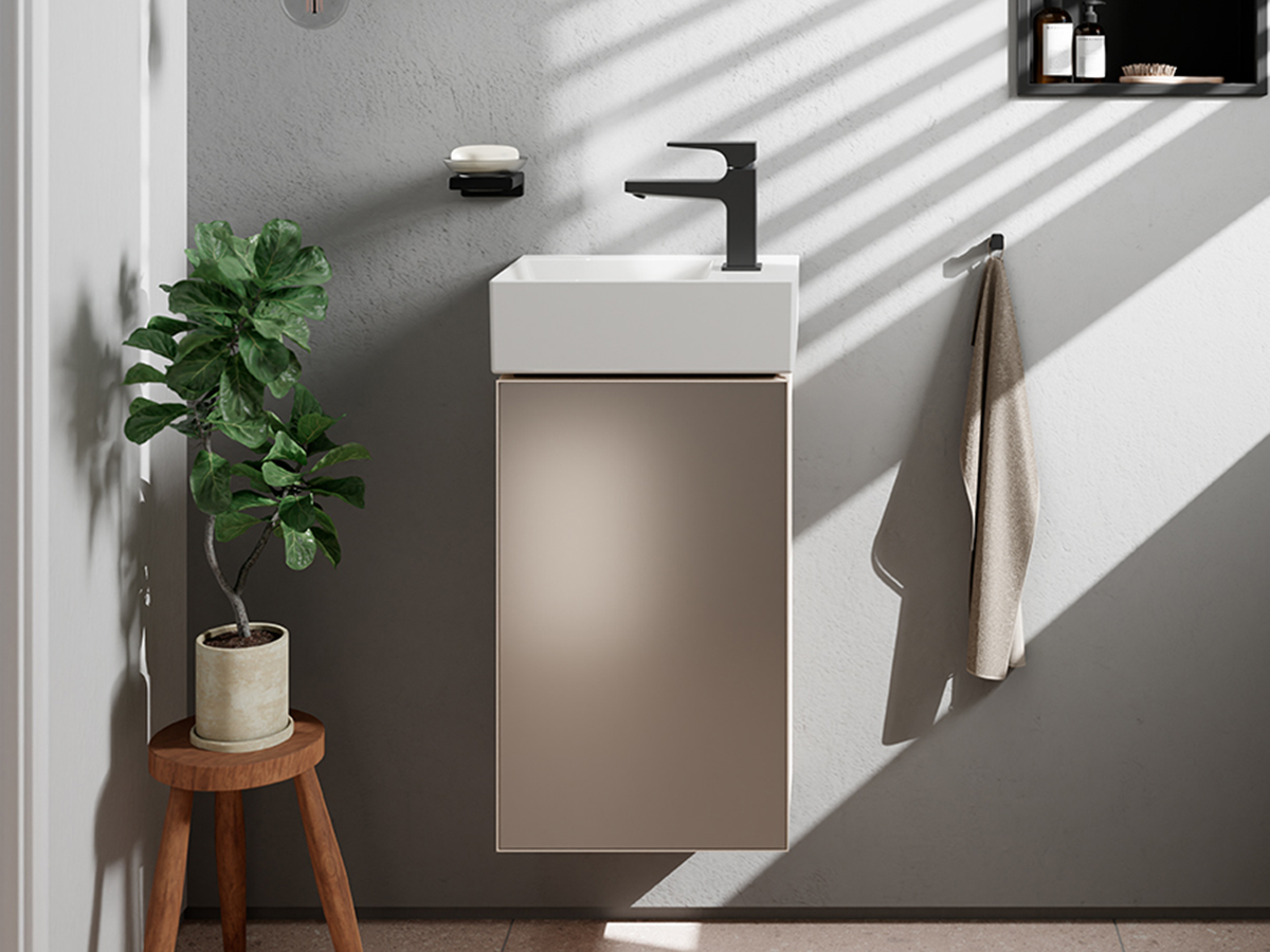 hansgrohe Furniture: Xevolos E, Vanity unit Slate Matt Grey 980 