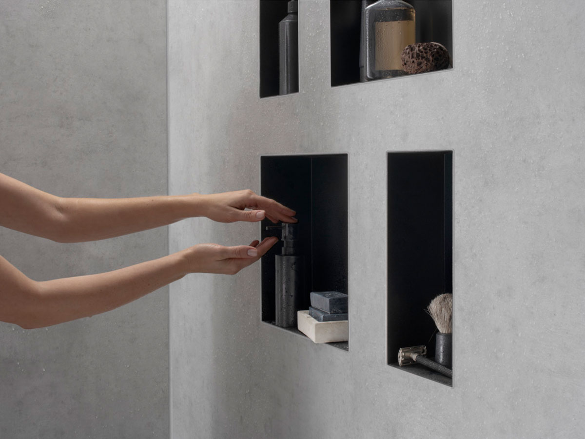 Hansgrohe XtraStoris Minimalistic - Niche Murale, 30x30x14 Cm, Noir Mat 56079670