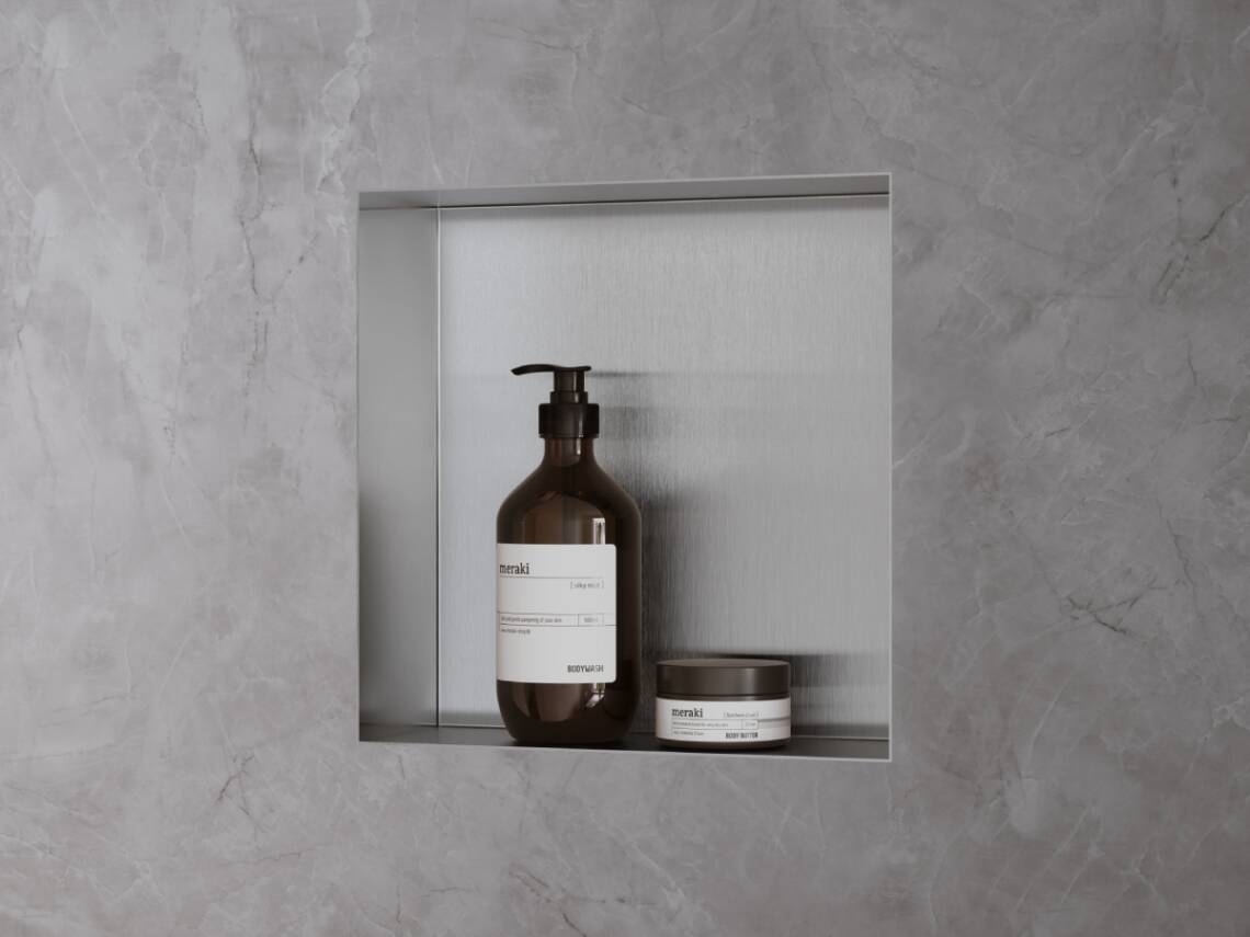 hansgrohe XtraStoris Minimalistic Wandnische.