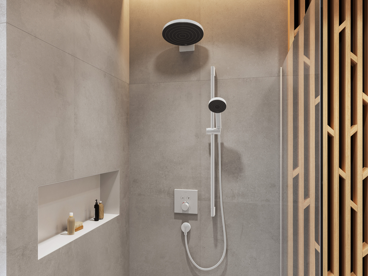 hansgrohe Accessories: XtraStoris Original, Wall niche with frame 