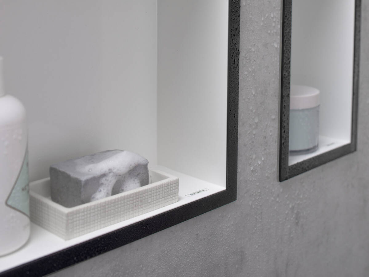 Wnęki ścienne XtraStoris: dla indywidualnych projektów łazienkowych.