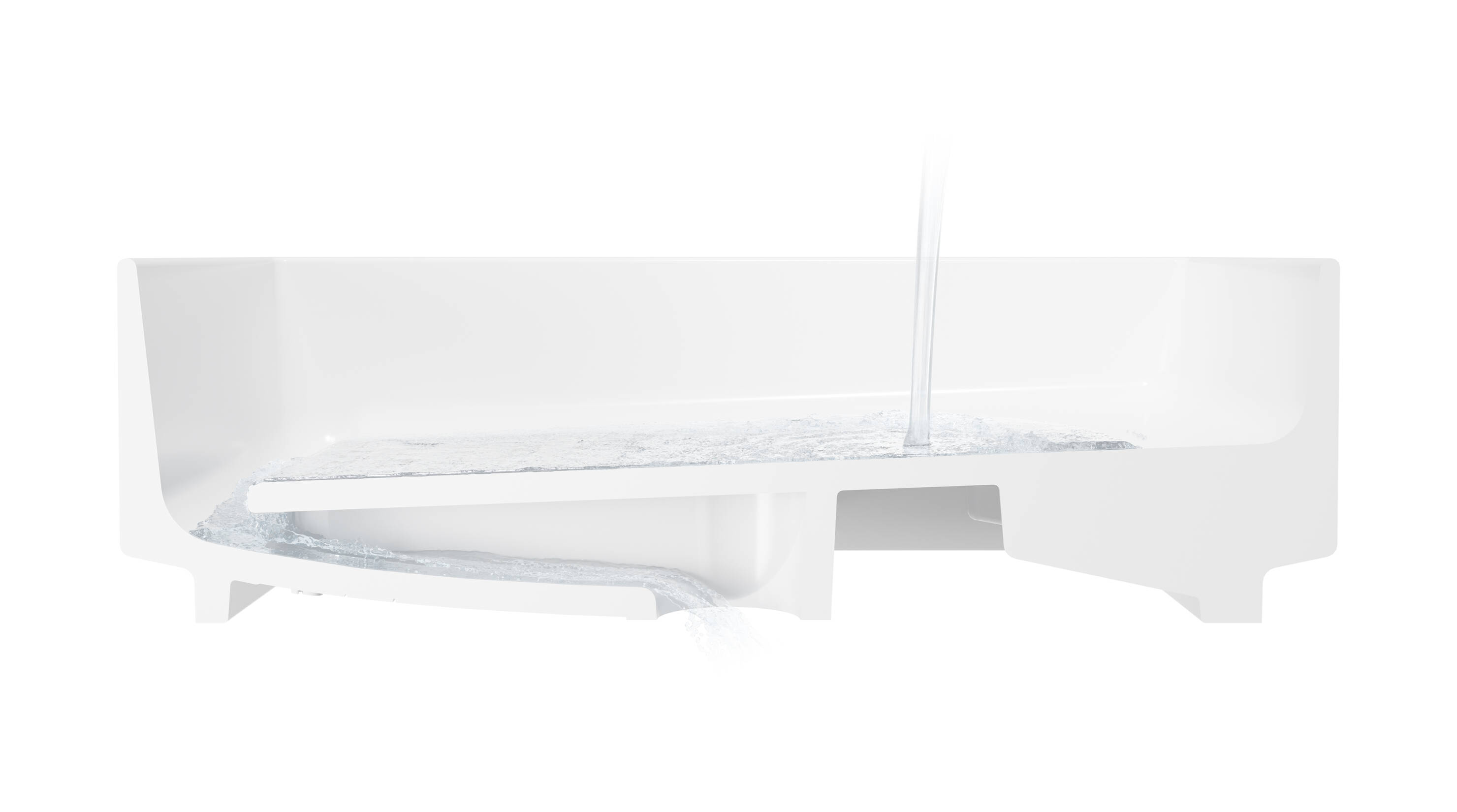 Hygiënische wastafel Xuniva Evo van hansgrohe. Hygiënische wastafel Xuniva Evo van hansgrohe.