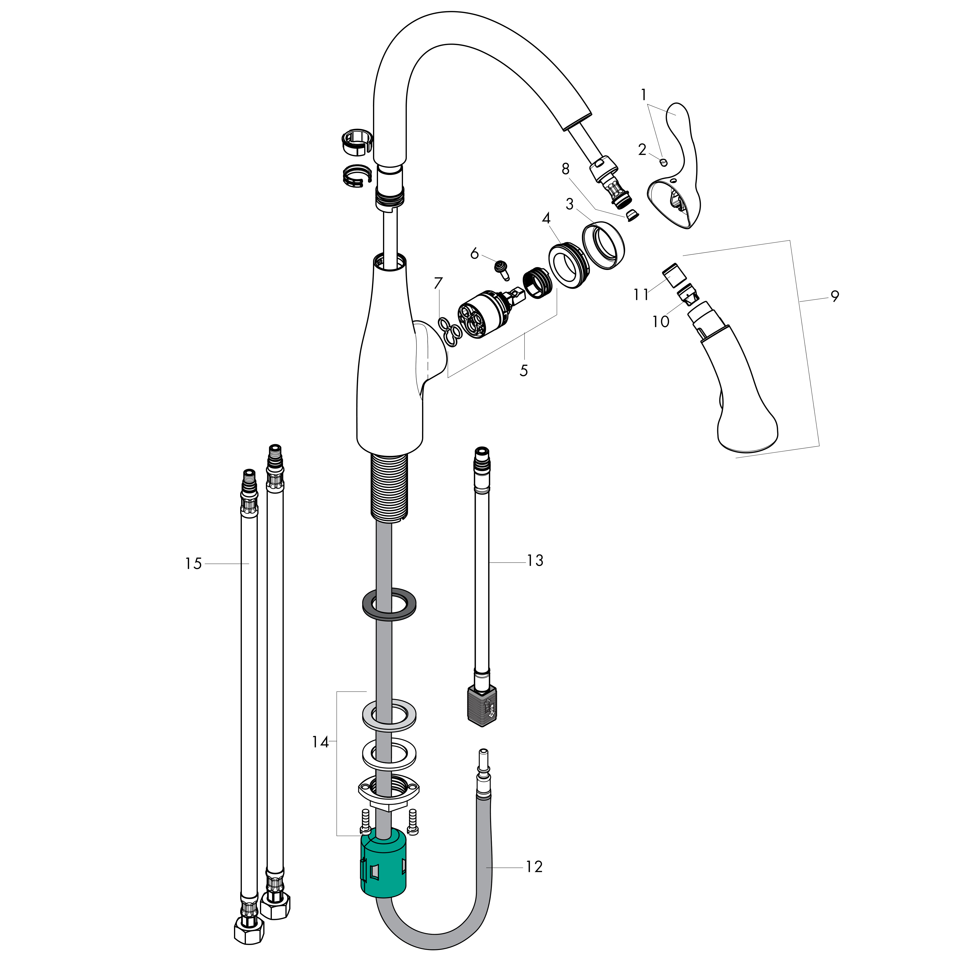 Hansgrohe Allegro E Kitchen Faucet Manual Things In The Kitchen   153  HEU01090 Svg 