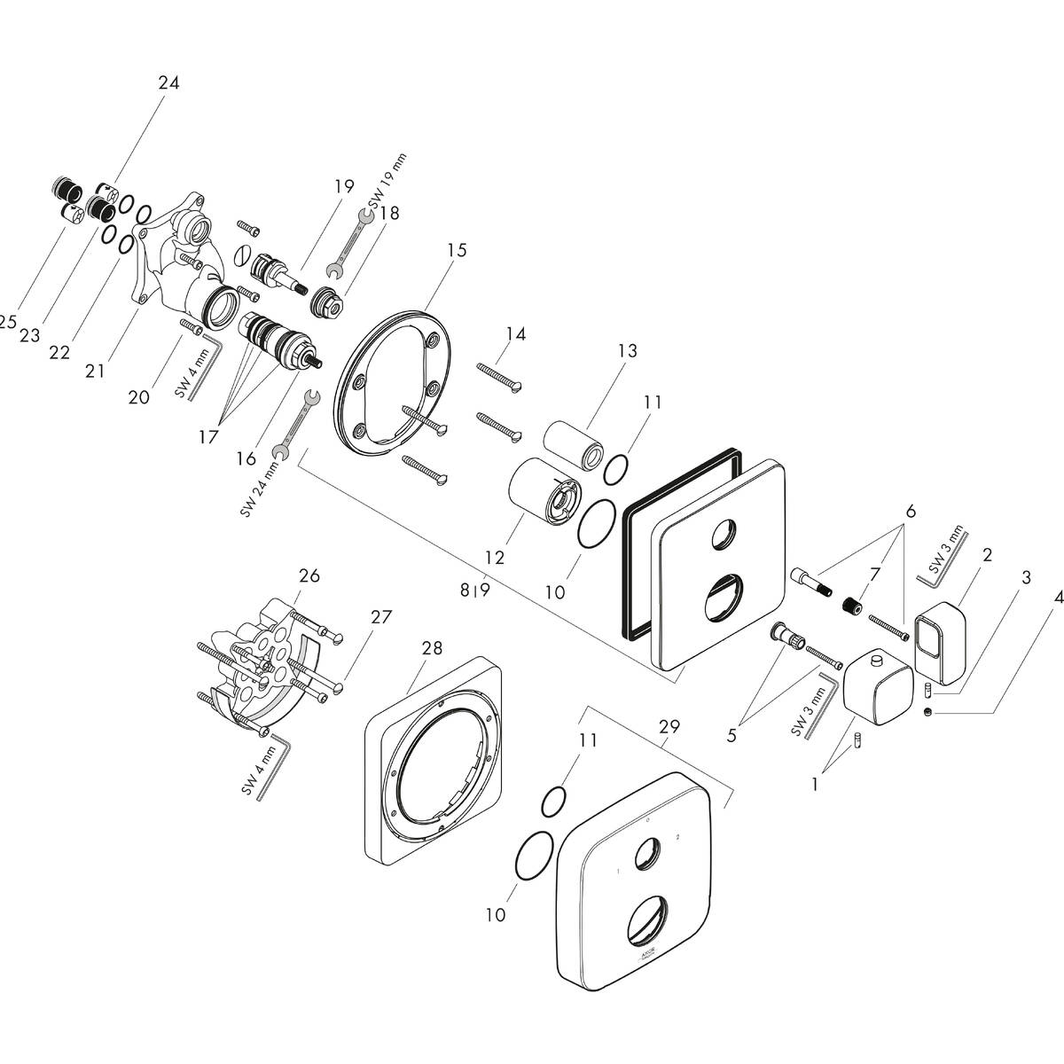 Spare parts for products 11733000
