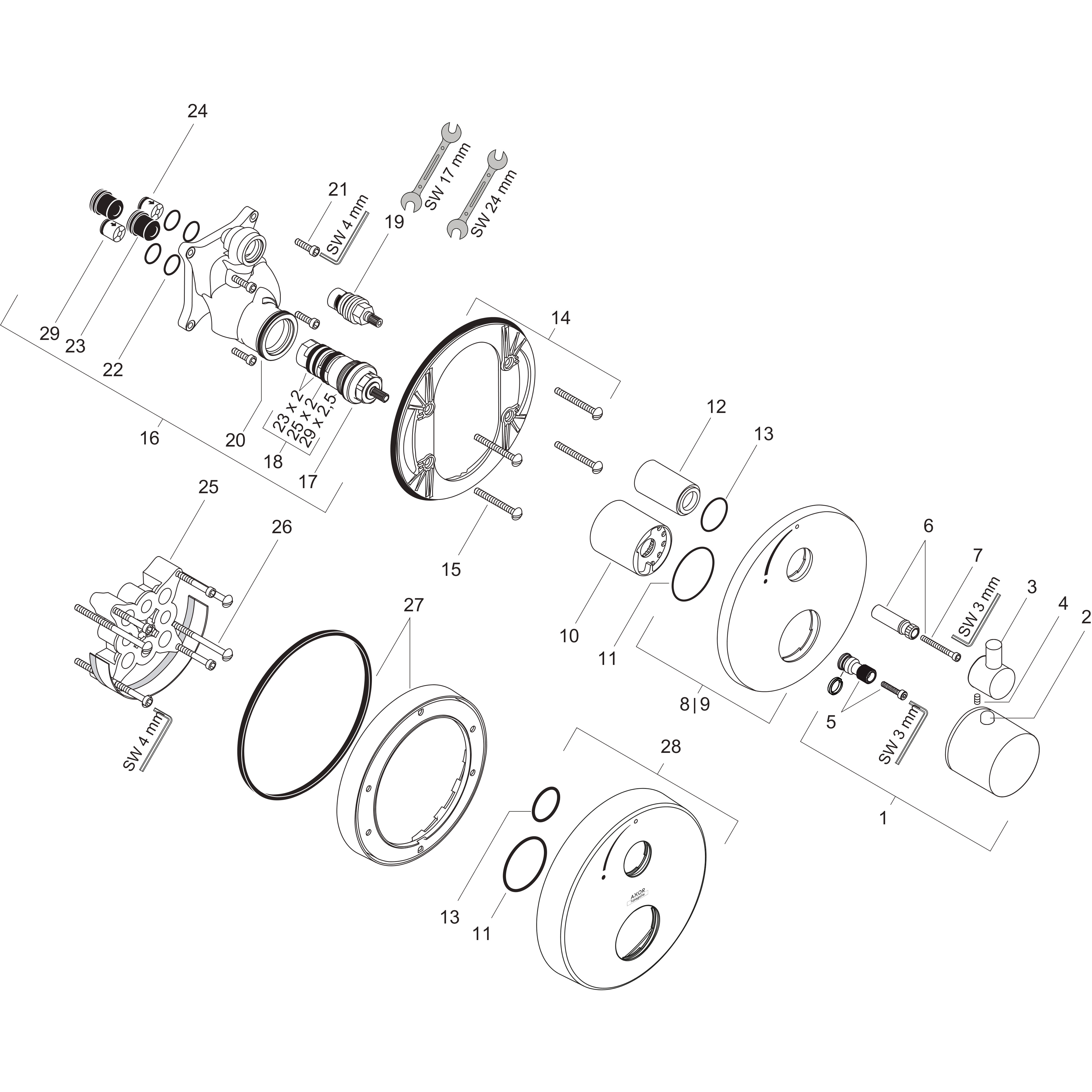 Hansgrohe Pressure Balance Cartridge - Replacement For Select Hansgrohe Valves