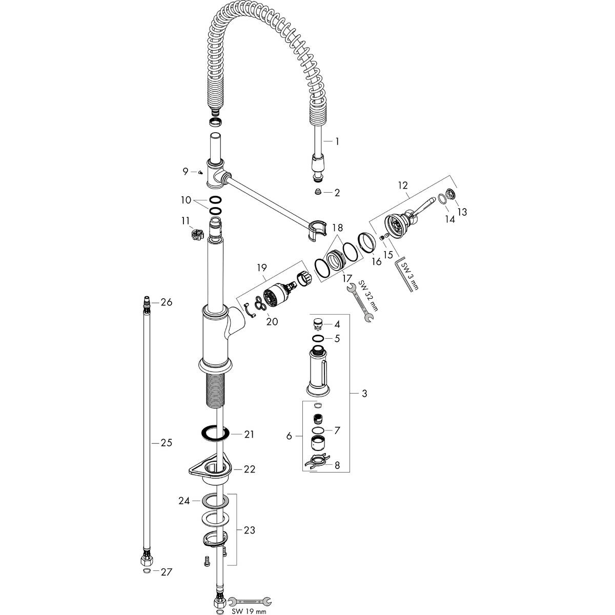 Spare parts for products 16582000