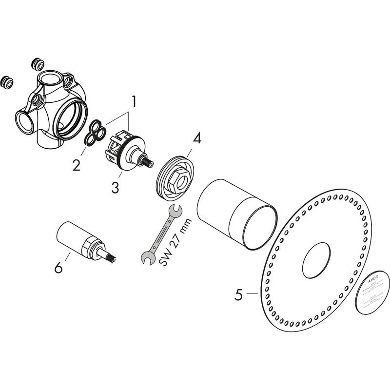 Axor Robinets D Arret Et Inverseurs Corps D Encastrement Pour Quattro Inverseur A 4 Voies Encastre G N Article Axor Ch