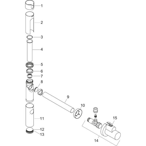 AXOR Siphons Design trap set Flowstar, Item No. 51304000