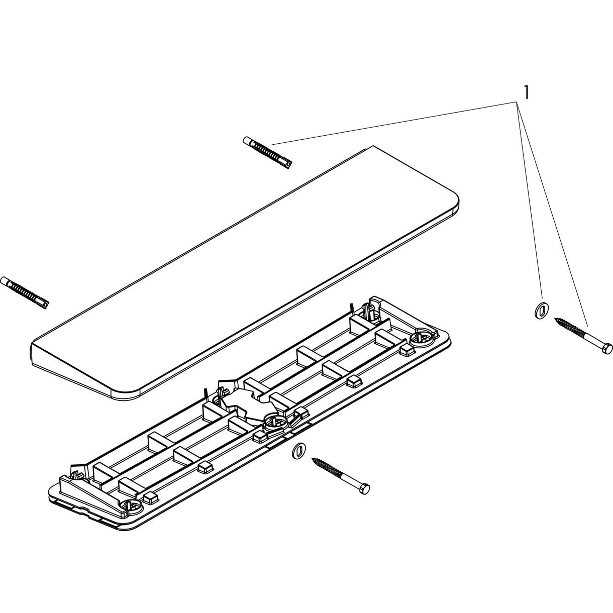 AXOR Accessories: AXOR Universal Circular, Shelf, Item No. 42844000