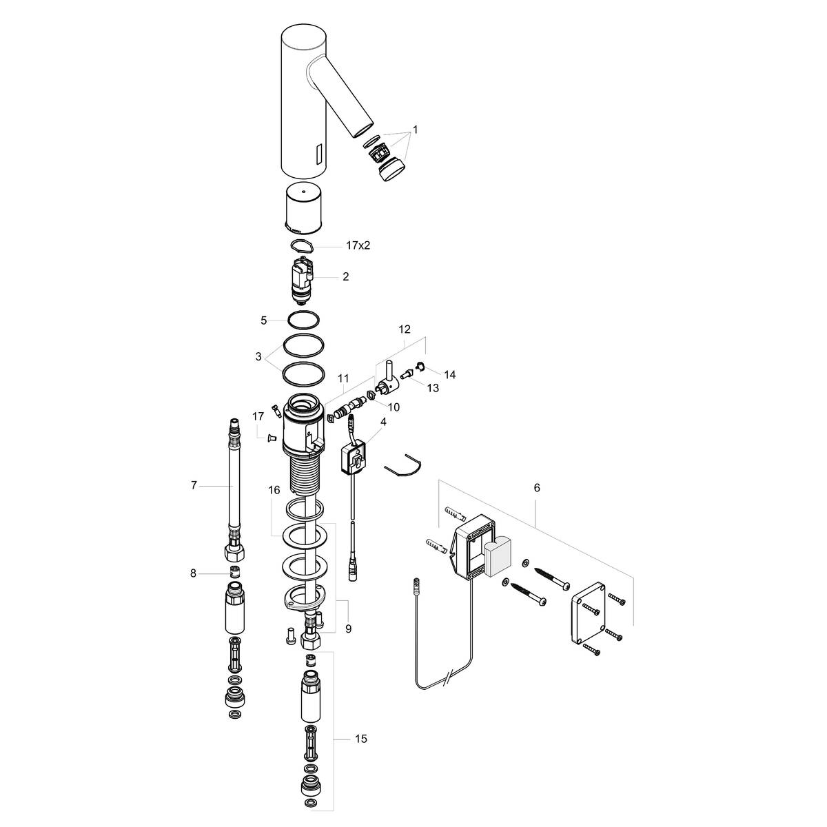 AXOR Starck Washbasin faucets: chrome, Art. no. 10101001 | AXOR US