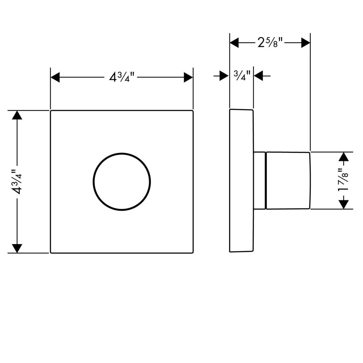 AXOR Shut-off and diverter valves: AXOR ShowerSolutions, Diverter Trim ...