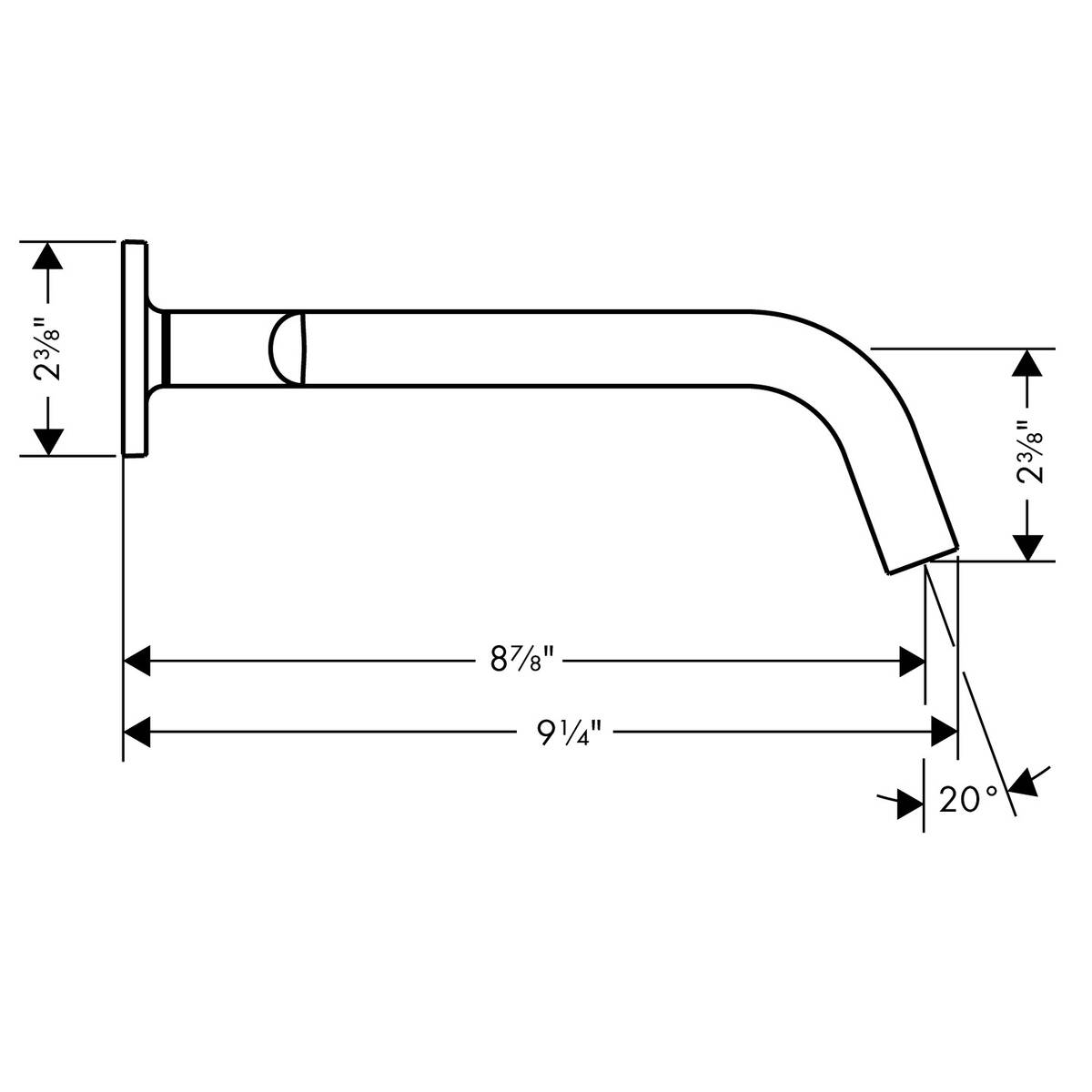 AXOR Sink mixers: AXOR Citterio M, Wall-Mounted Widespread Faucet