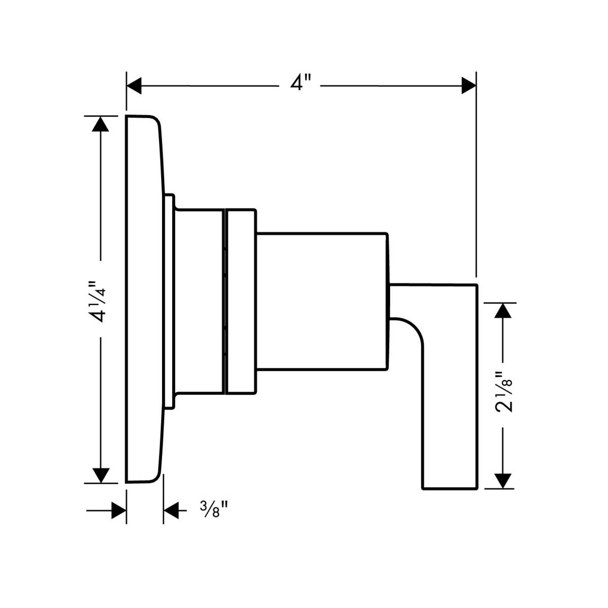 AXOR Shut-off and diverter valves: AXOR Citterio, Diverter Trim Trio ...