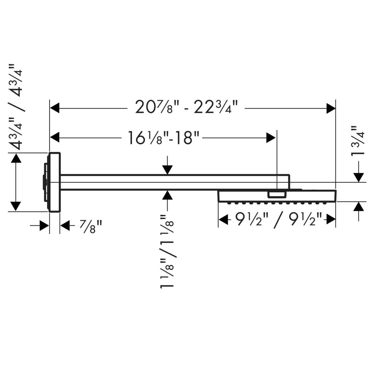 Axor Showerhead: Axor Showersolutions, 1 Spray Mode, Art. No. 10925001