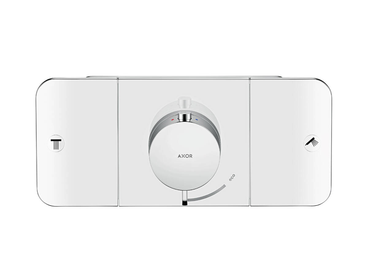 Close-Up: Module thermostatique encastré pour 2 utilisations 1