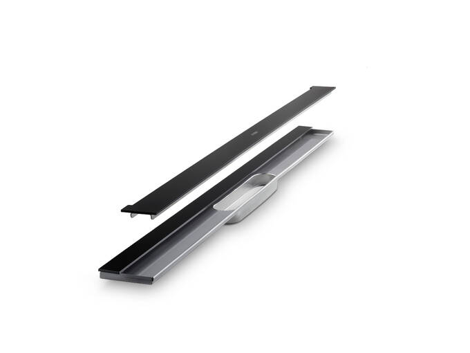 AXOR Drain Set de finition 800 pour caniveau de douche pour montage le long du mur