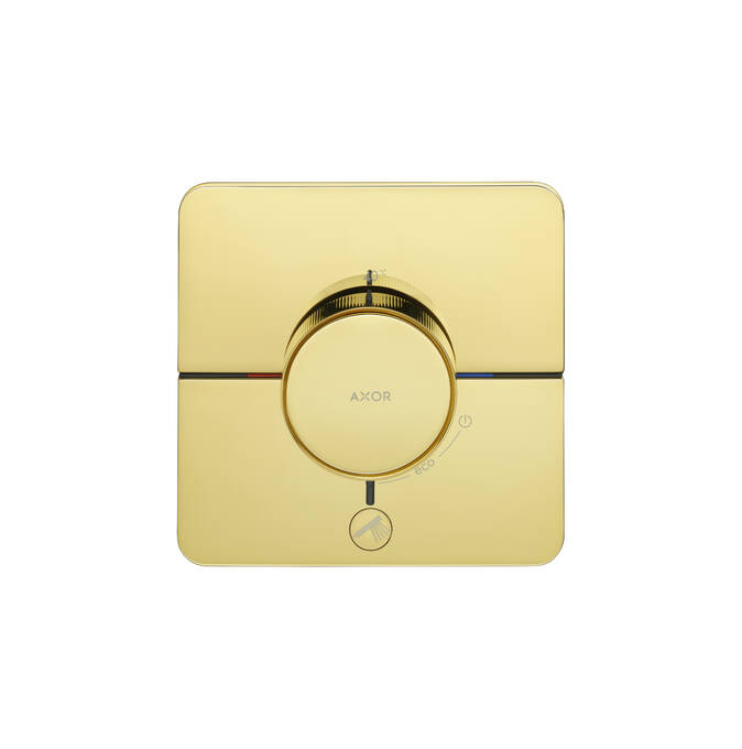AXOR ShowerSelect ID Set de finition softsquare pour mitigeur thermostatique encastré à haut débit, avec 1 fonction et 1 sortie additionnelle