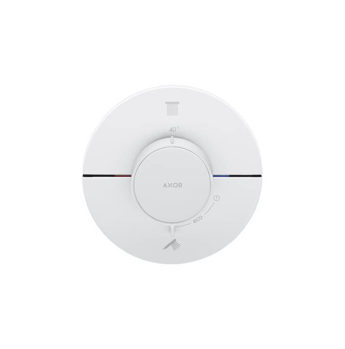 AXOR ShowerSelect ID Set de finition rond pour mitigeur thermostatique encastré avec 2 fonctions