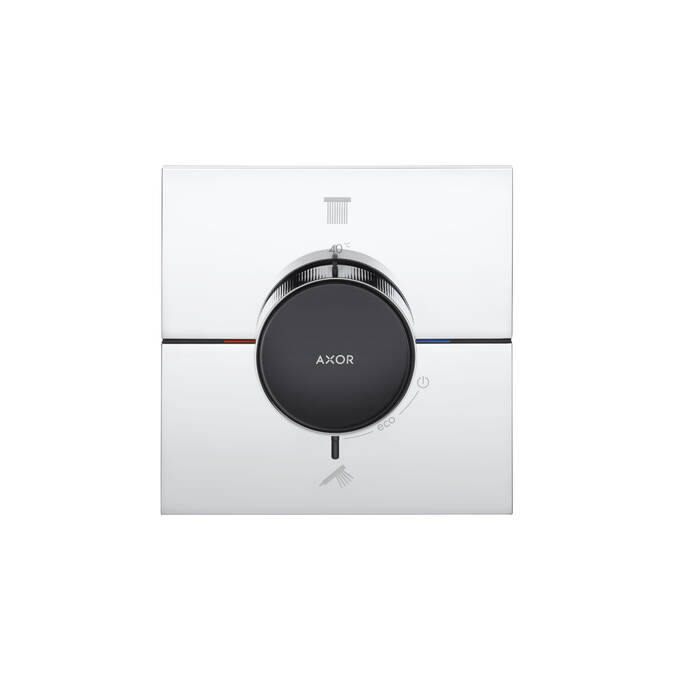 AXOR ShowerSelect ID Set de finition carré pour mitigeur thermostatique encastré avec 2 fonctions