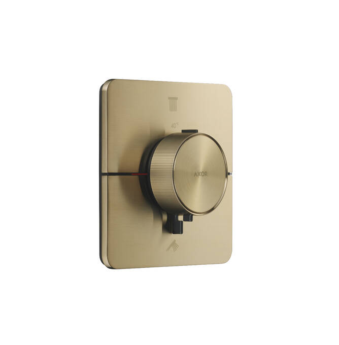 AXOR ShowerSelect ID Set de finition softsquare pour mitigeur thermostatique encastré avec 2 fonctions