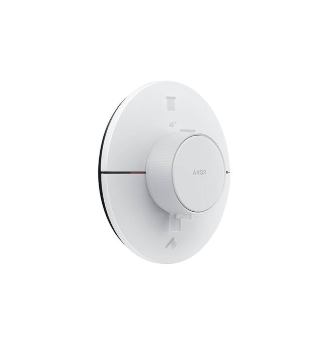 AXOR ShowerSelect ID Set de finition rond pour mitigeur thermostatique encastré avec 2 fonctions